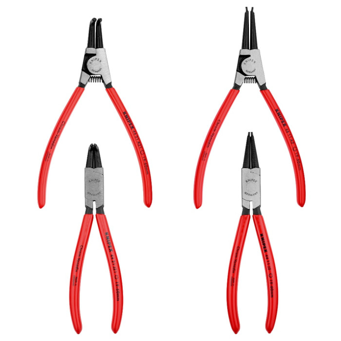 Набор щипцов для стопорных колец 4 шт KNIPEX 00 19 56 - изображение 2