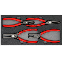 Набір щипців для стопорних кілець 4 шт KNIPEX 00 20 01 V09