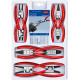 Комплект щипців для стопорних кілець 8 шт KNIPEX 00 20 04 V01
