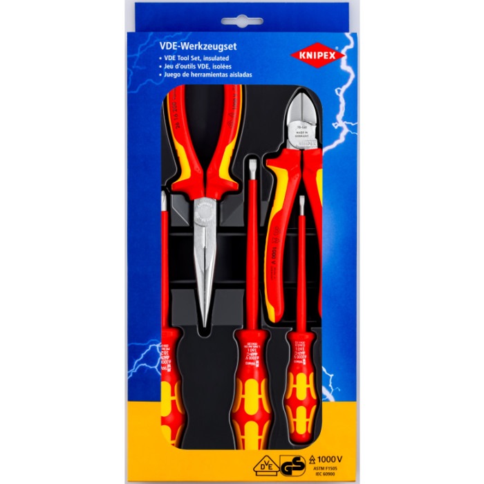 Набір інструментів діелектричних KNIPEX Wera 00 20 13