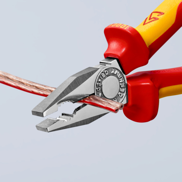 Плоскогубцы комбинированные диэлектрические KNIPEX 180 мм 03 06 180 - изображение 5