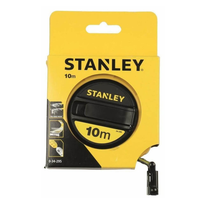 Рулетка измерительная FIBERGLASS длиной 10 м, шириной 12,7 мм, в пластмассовом корпусе STANLEY 0-34-295 - изображение 5
