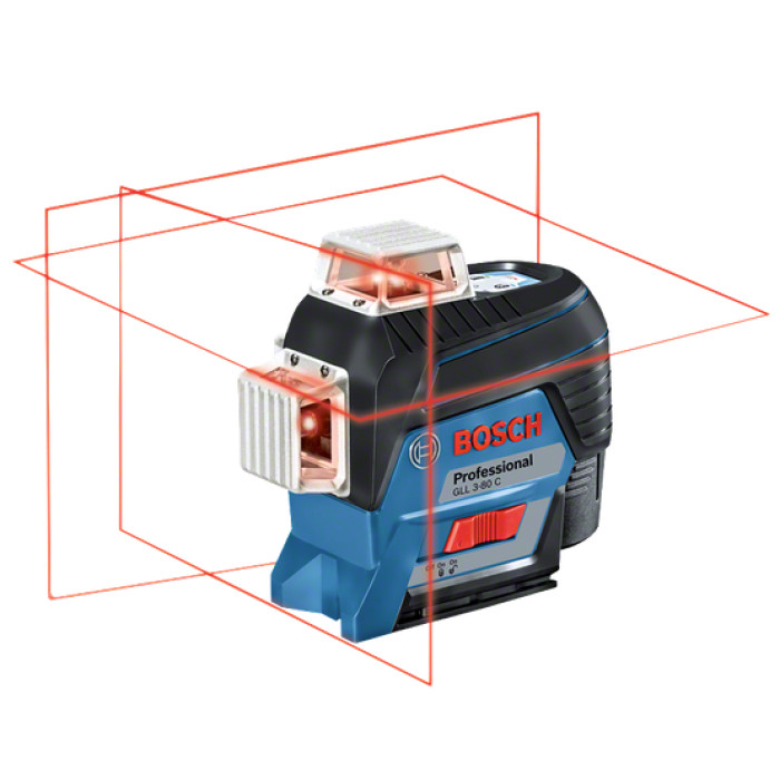 Лазерний нівелір акумуляторний BOSCH GLL 3-80 C Professional 0601063R00 без АКБ - зображення 2