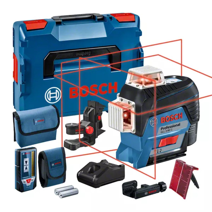 Лазерний нівелір акумуляторний BOSCH GLL 3-80 C Professional 0601063R05