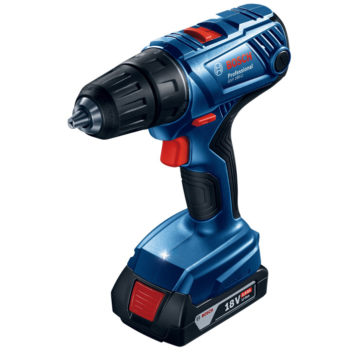 Дриль-шуруповерт акумуляторний BOSCH GSR 180-LI Professional 06019F8109 - зображення 2