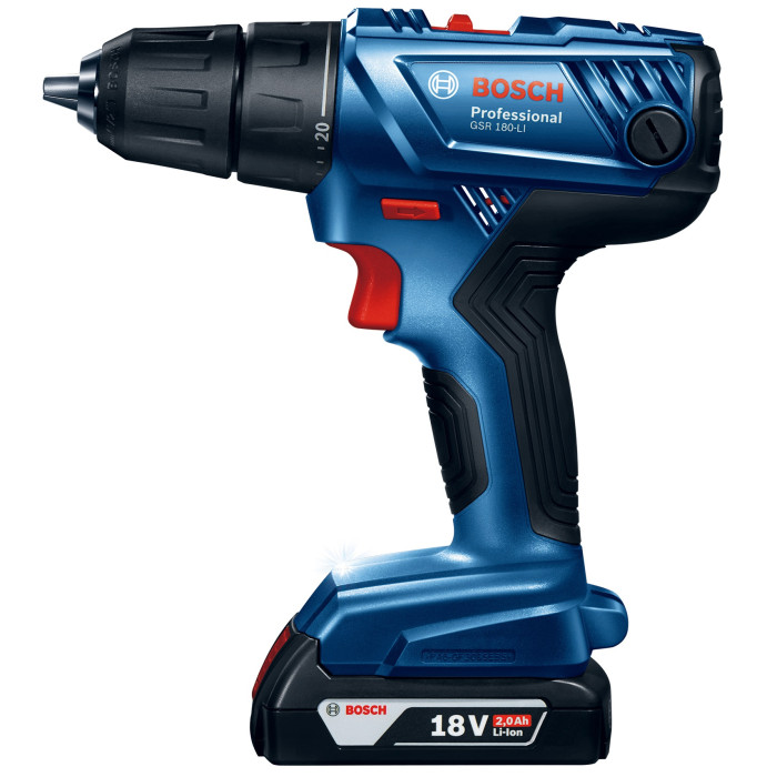 Дриль-шуруповерт акумуляторний BOSCH GSR 180-LI Professional 06019F8109 - зображення 3