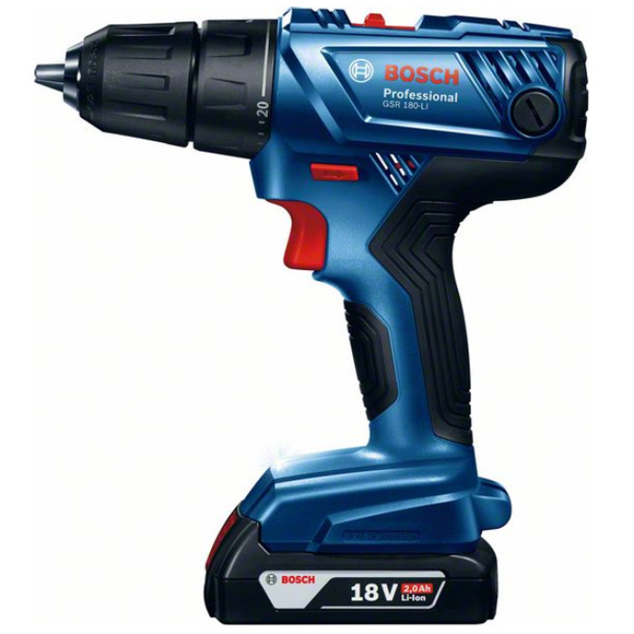 Дриль-шуруповерт акумуляторний BOSCH GSR 180-LI Professional 06019F810A - зображення 3