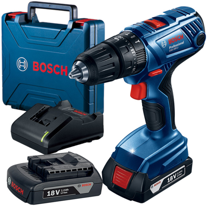 Дрель-шуруповерт ударная аккумуляторная BOSCH GSB 180-LI Professional 06019F8307