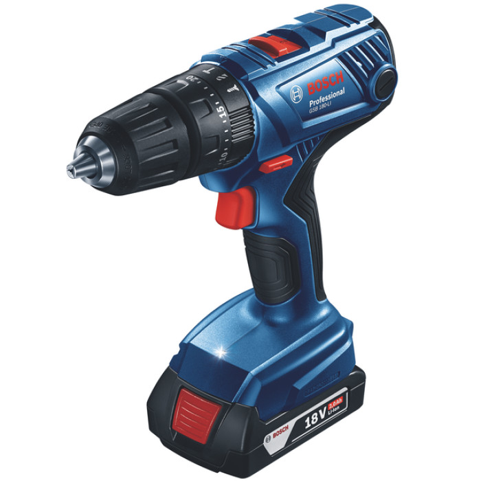 Дрель-шуруповерт ударная аккумуляторная BOSCH GSB 180-LI Professional 06019F8307 - изображение 2