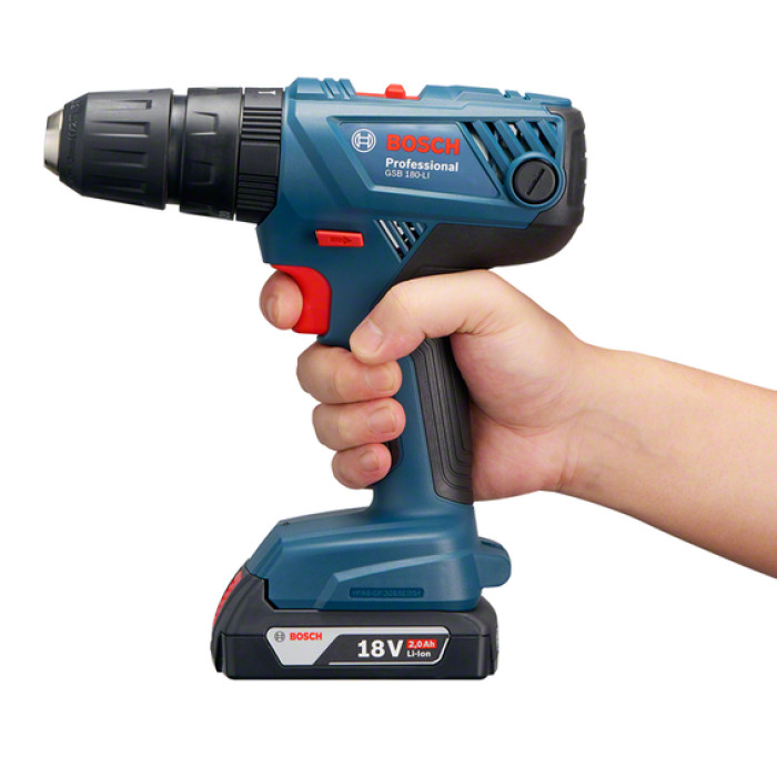 Дрель-шуруповерт ударная аккумуляторная BOSCH GSB 180-LI Professional 06019F8307 - изображение 5