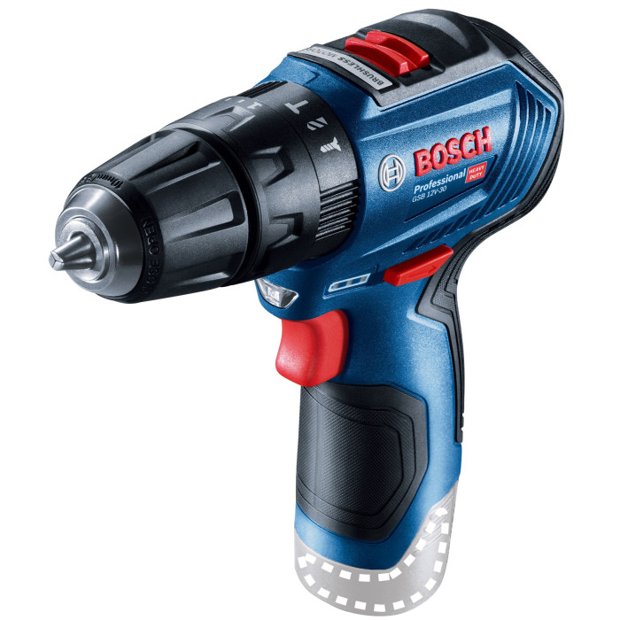 Дрель-шуруповёрт ударная аккумуляторная BOSCH GSB 12V-30 Professional 06019G9102 без АКБ