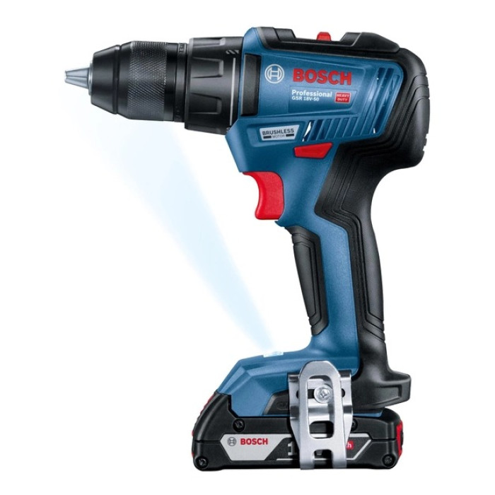 Дриль-шуруповерт акумуляторний BOSCH GSR 18V-50 Professional 06019H5000 - зображення 2