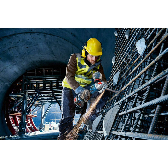 Кутова шліфмашина акумуляторна BOSCH GWX 18V-15 SC Professional 06019H6500 без АКБ - зображення 6