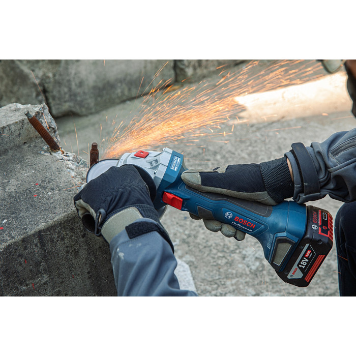 Угловая шлифмашина аккумуляторная BOSCH GWS 180-LI Professional 06019H9021 - изображение 10