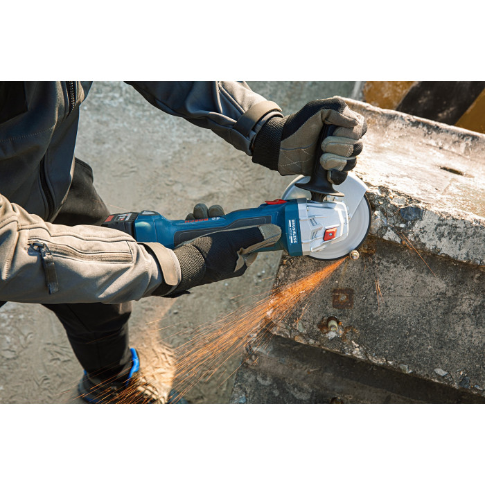 Угловая шлифмашина аккумуляторная BOSCH GWS 180-LI Professional 06019H9021 - изображение 11