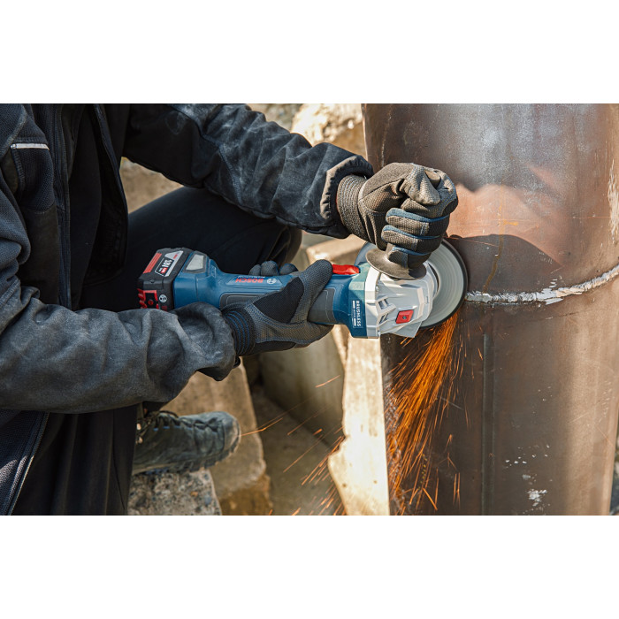 Угловая шлифмашина аккумуляторная BOSCH GWS 180-LI Professional 06019H9021 - изображение 13