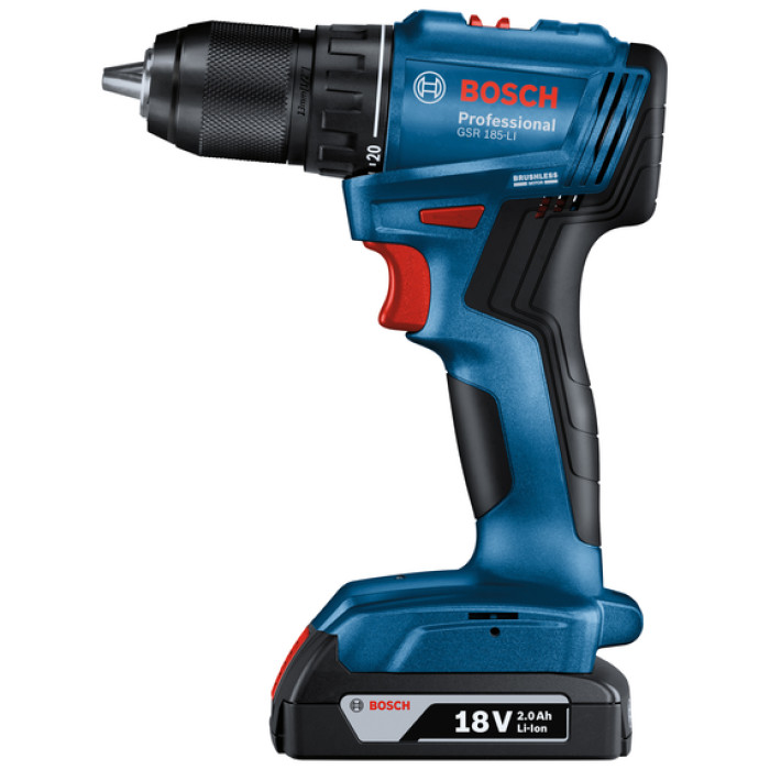 Дриль-шуруповерт акумуляторний BOSCH GSR 185-LI Professional 06019K3000 - зображення 3