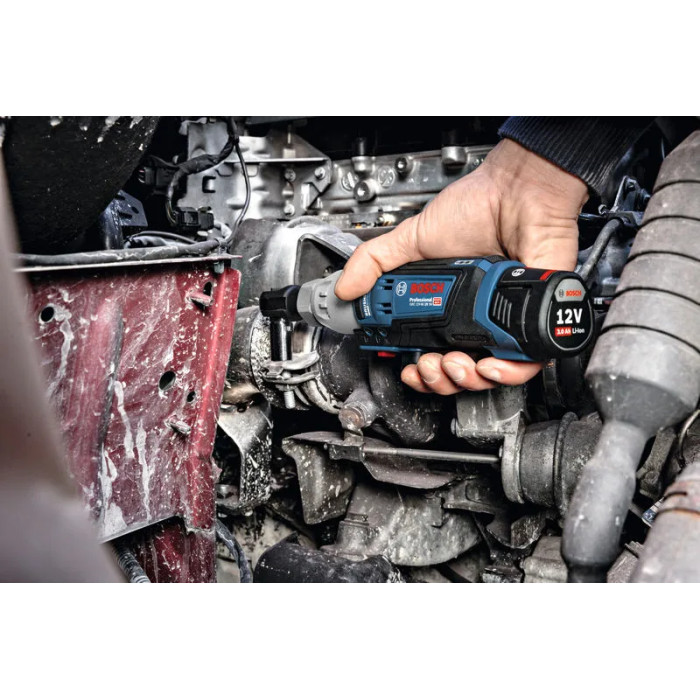 Гайковёрт-трещотка угловой аккумуляторный BOSCH PRO GRC 12V-60 3/8 SN 06019N8301 без АКБ - изображение 2