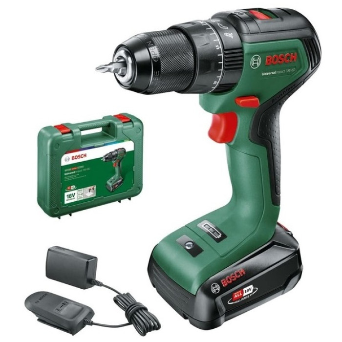 Дрель-шуруповерт ударная аккумуляторная BOSCH UniversalImpact 18V-60 06039D7101