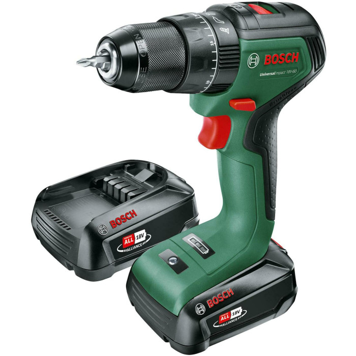 Дрель-шуруповёрт ударная аккумуляторная BOSCH UniversalImpact 18V-60 06039D7102 - изображение 2