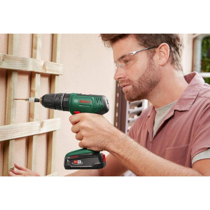 Дрель-шуруповерт ударная аккумуляторная BOSCH EasyImpact 18V-40 06039D8102 - изображение 4