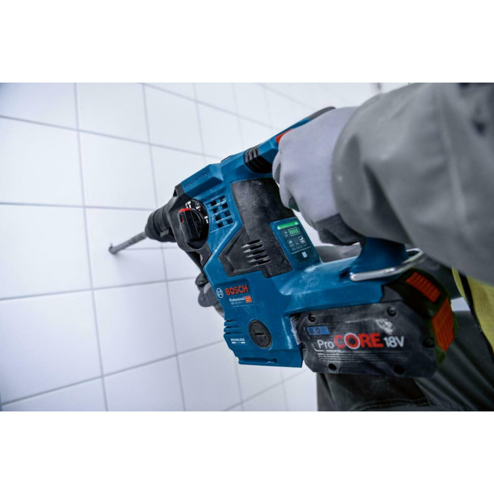 Перфоратор аккумуляторный BOSCH PRO GBH 18V-28 C 0611920000 без АКБ - изображение 4