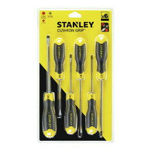 Набор отверток CushionGrip, 6 штук STANLEY 0-65-007