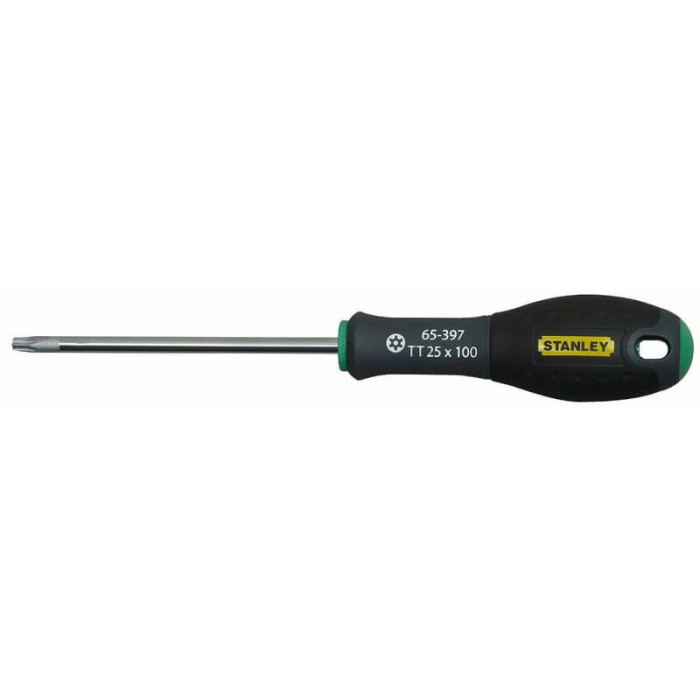 Отвёртка с центральным отверстием STANLEY FatMax TT25х100 мм 0-65-397