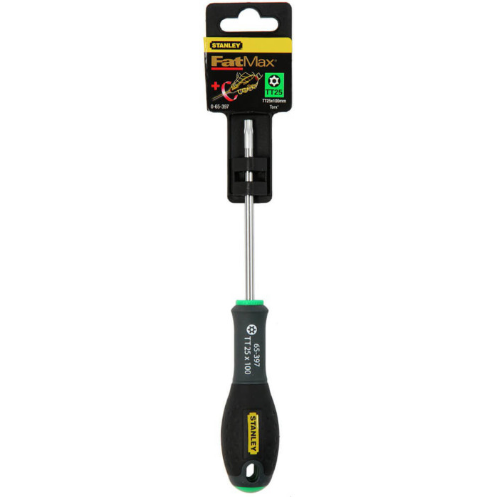Отвёртка с центральным отверстием STANLEY FatMax TT25х100 мм 0-65-397 - изображение 2
