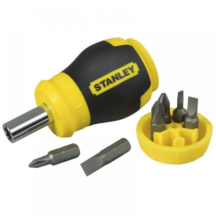 Отвертка с насадками STANLEY Multibit Stubby
