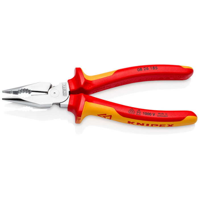 Пассатижи удлинённые диэлектрические KNIPEX 185 мм 08 26 185 - изображение 3