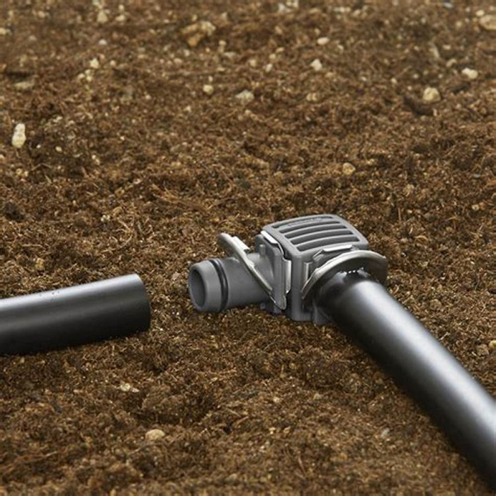Конектор для шлангів L-подібний Gardena Micro-Drip-System Quick Easy 08382-29.000.00 - зображення 2