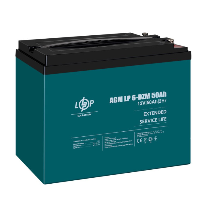 Тяговый свинцово-кислотный аккумулятор LogicPower LP 6-DZM-50 Ah 10063 - изображение 4
