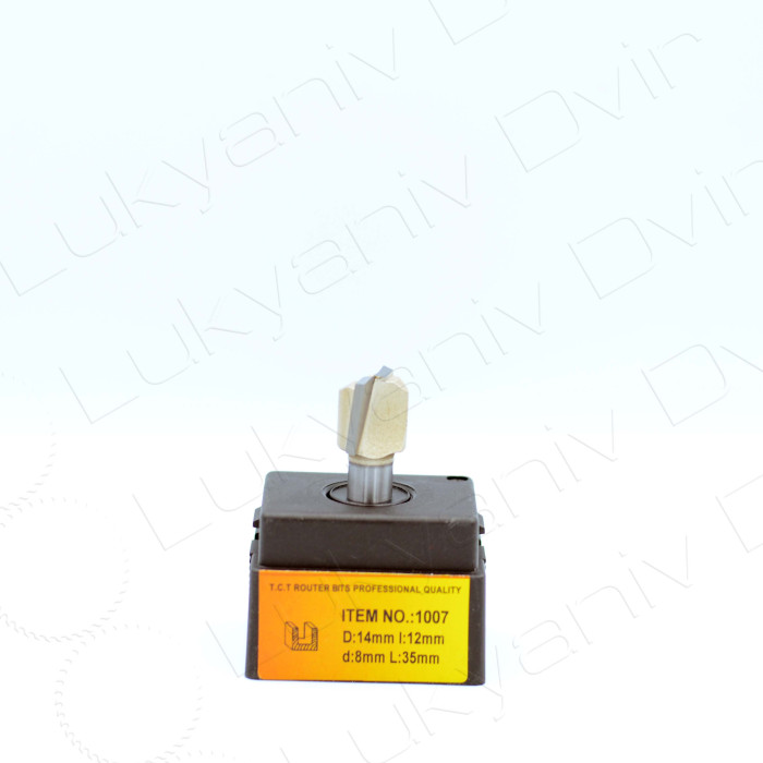 Фреза по дереву Глобус 1007 D14 l12 d8 L35 - изображение 2