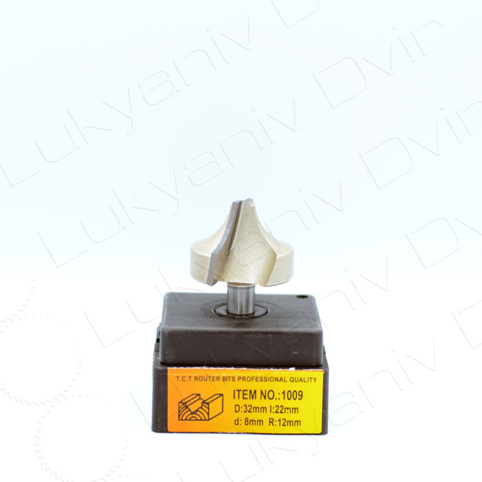 Фреза по дереву Глобус 1009 D32 l22 d8 R12 - изображение 2