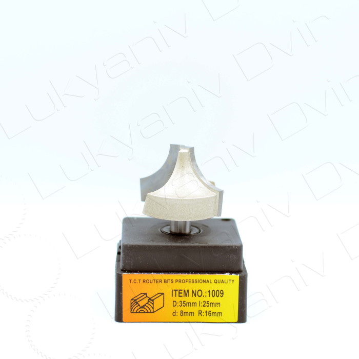 Фреза по дереву Глобус 1009 D35 l25 d8 R16 - изображение 2
