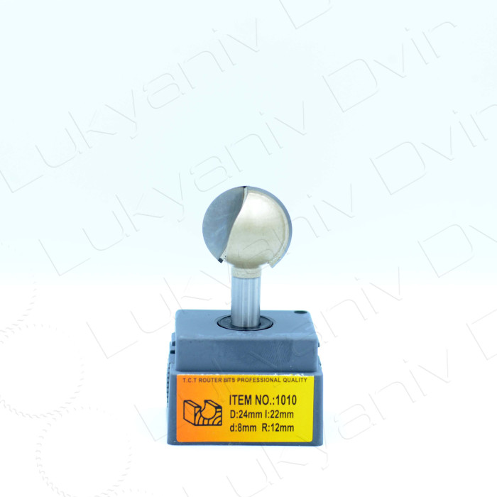 Фреза по дереву Глобус 1010 D24 l22 d8 R12 - изображение 2