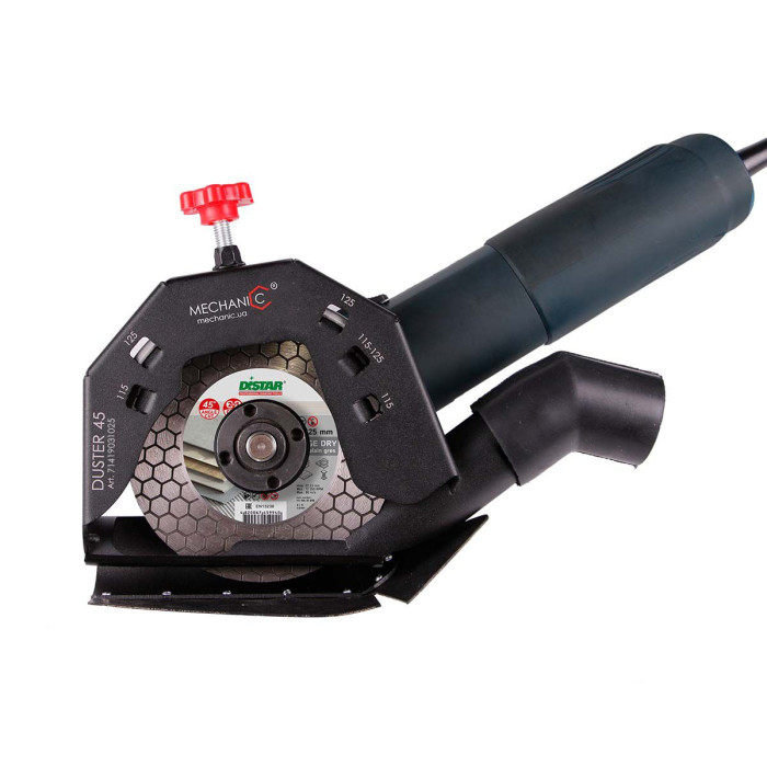 Комплект кожух накладний на КШМ Duster 45 115-125 мм та круг алмазний 125 мм Edge Dry 10115429016 - зображення 3