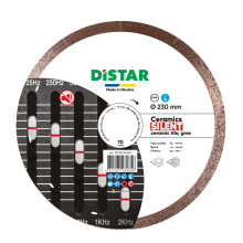 Круг алмазный по керамограниту DISTAR 1A1R Ceramic Silent 230х25.4х1.9 мм 10170516020