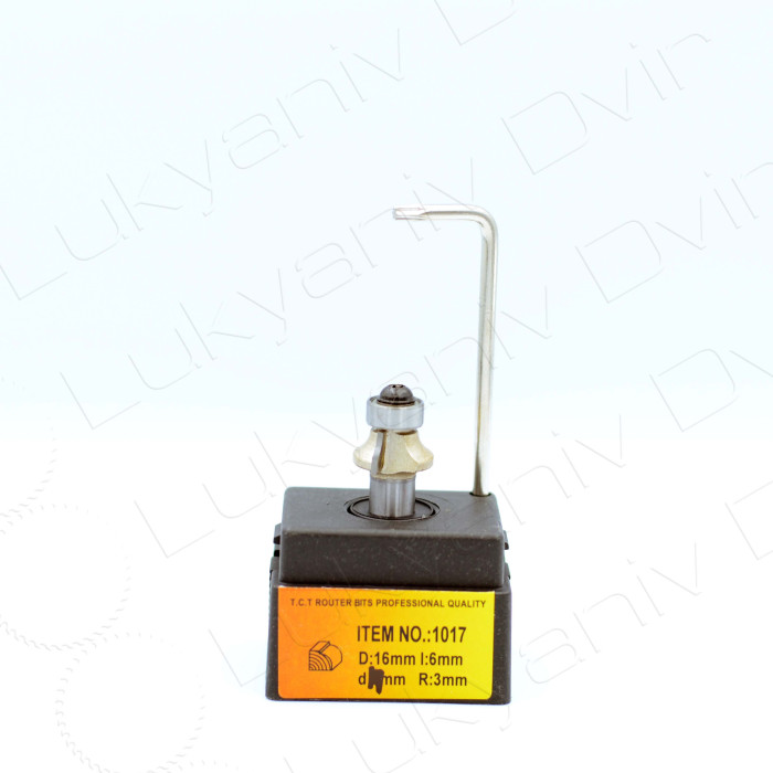 Фреза по дереву Глобус 1017 D16 l6 d8 R3 - изображение 2