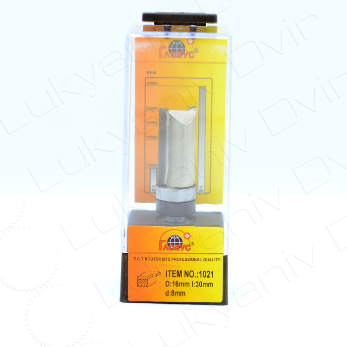 Фреза по дереву Глобус 1021 D16 l30 d8
