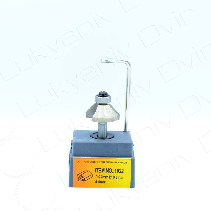 Фреза по дереву Глобус 1022 D22 l10.5 d6 - изображение 2