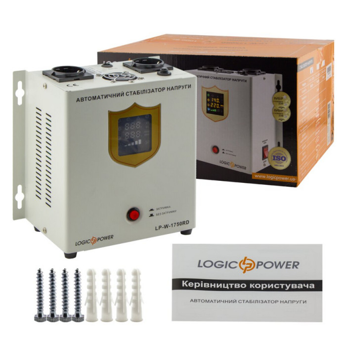 Стабілізатор напруги LogicPower LP-W-1750RD 10348 - зображення 6