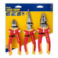 Набор плоскогубцев диэлектрических IRWIN 3pcs ВDE 1000 В