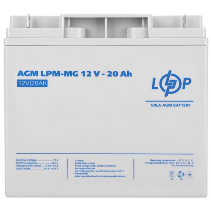Аккумулятор для Mercedes LogicPower LPM-MG мультигелевый AGM 12 В 20 Ач 10770 - изображение 3