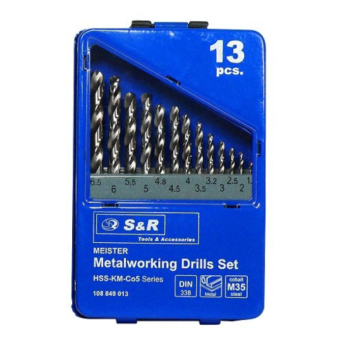 Набор сверл S&R MEISTER Co5% 13шт - изображение 2