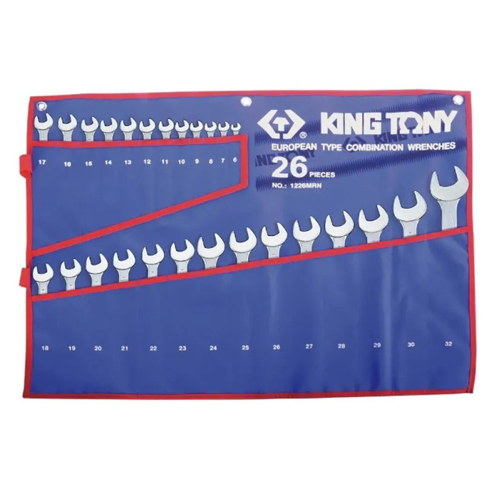 Ключі ріжково-накидні 26 шт KING TONY 6-32 мм 1226MRN