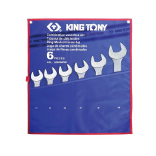 Ключі ріжково-накидні 6 шт KING TONY 34-50 мм 1296MRN