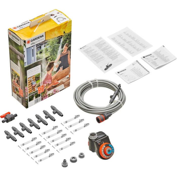 Набор для создания мелкодисперсного тумана с таймером Gardena Micro Mist EasyPlus 13137-20.000.00