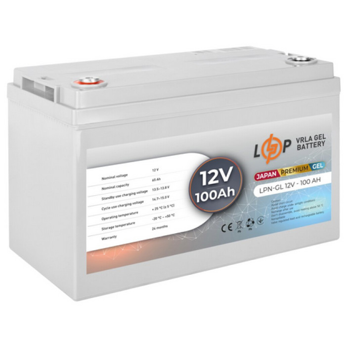 Акумулятор LogicPower LPN-GL гелевий Premium 12 В 100 Аг 13719 - зображення 2